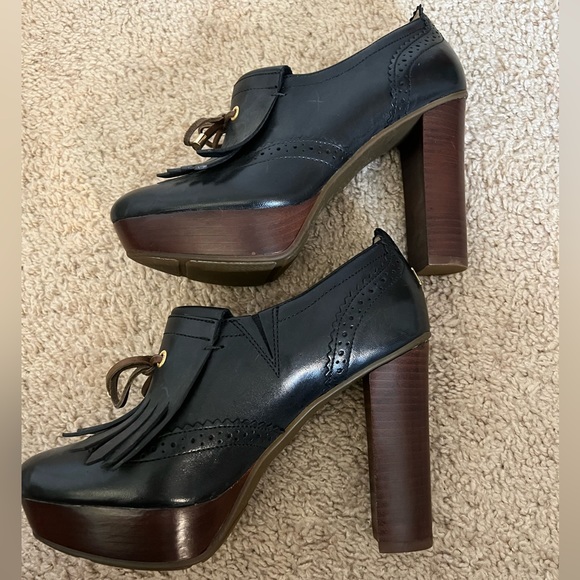 NWOT Never Worn Sperry Topsider Oxford Platform Heels, leather, 6M - Picture 5 of 8